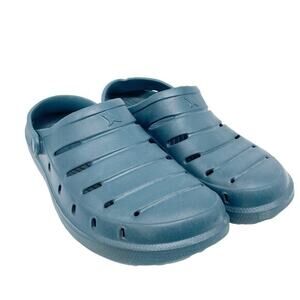 Rugged Shark Men's Shark Week Comfort Clog Shoes Blue‎ Size 11